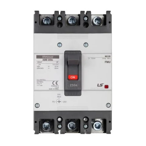 MCCB LS ABS203c FMU Aptomat chỉnh dòng 3P-250A 37kA