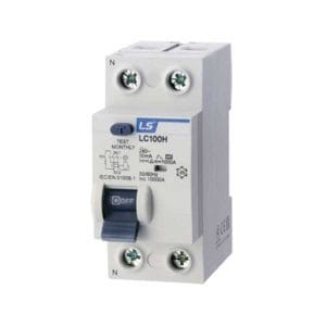 LC100H 1P+N100A  Aptomat chống giật (RCCB)  100A -10kA