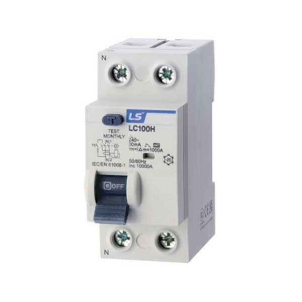 LC100H 1P+N40A Aptomat chống giật (RCCB) 40A -10kA