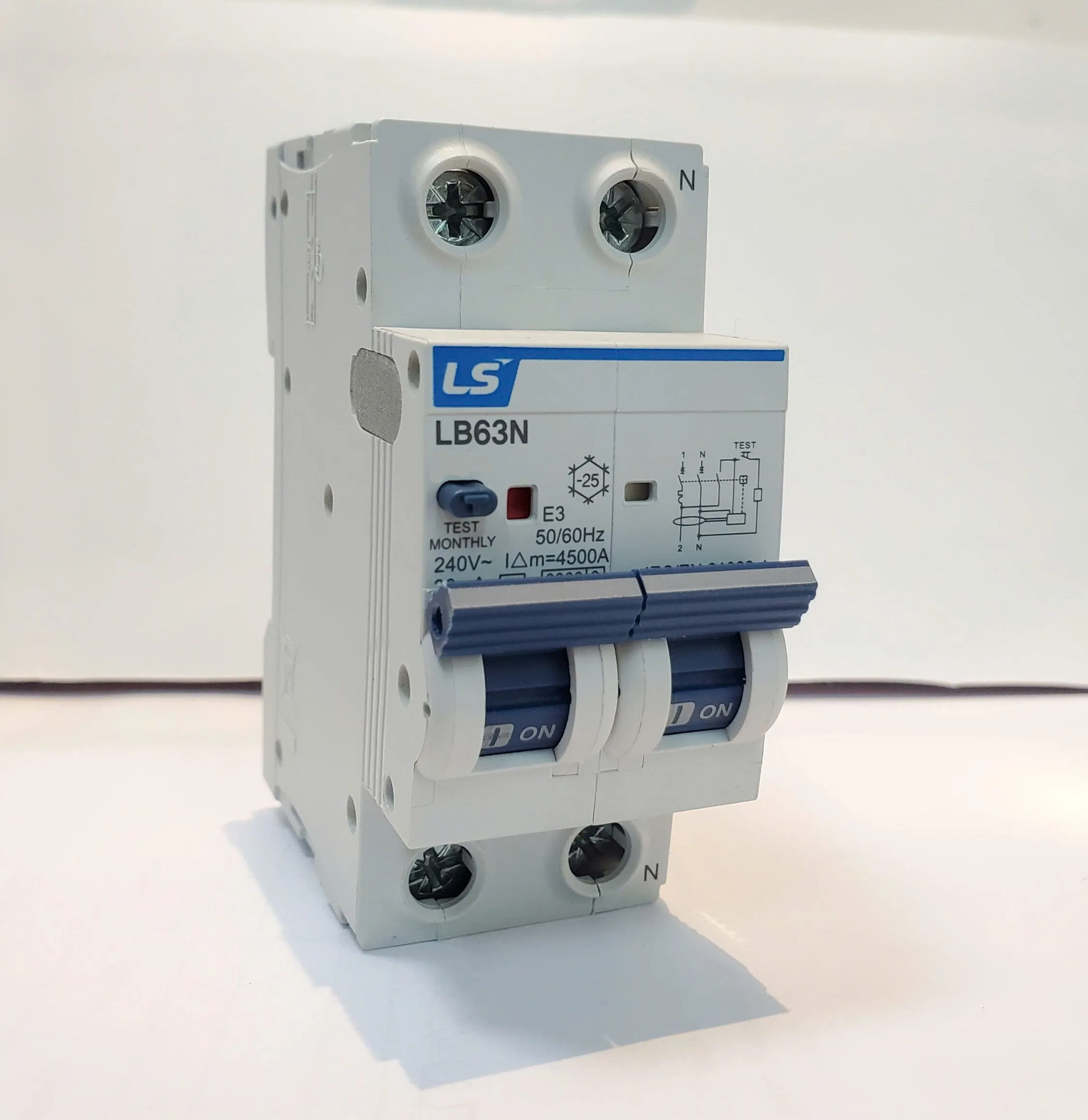 LB63N 1P+N25A  Aptomat chống giật LS  2P-25A 30mA -4.5KA