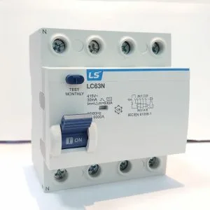 LC63N 3P+N32A  Aptomat chống giật LS 4P-32A - 6kA