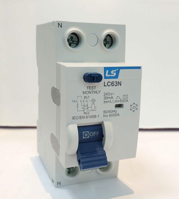 LC63N 1P+N32A  Aptomat chống giật LS 2P-32A - 6kA