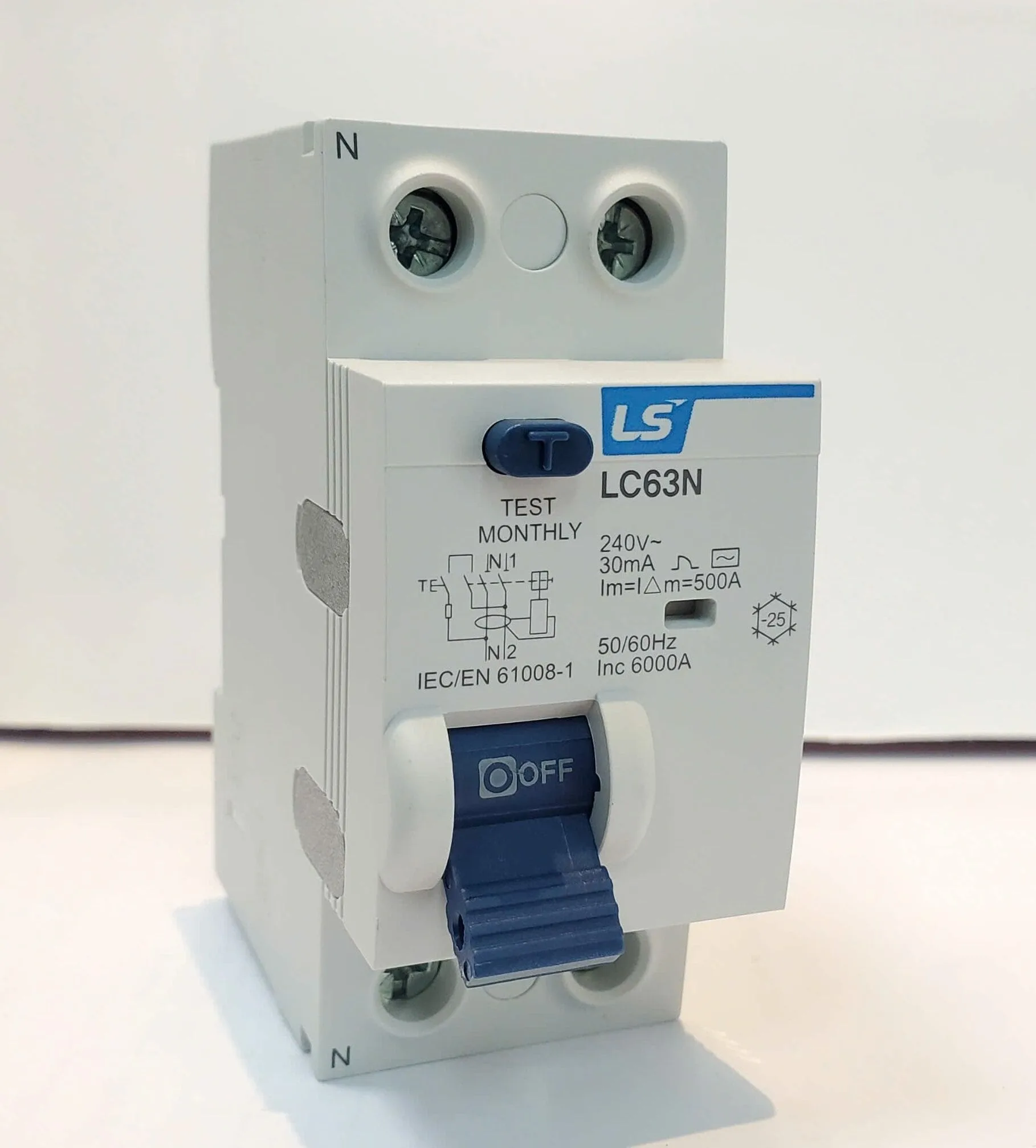 LC63N 1P+N32A  Aptomat chống giật LS 2P-32A - 6kA