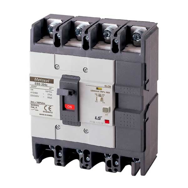 EBS204c Aptomat chống giật LS Loại khối 4Pha-175A - 37kA